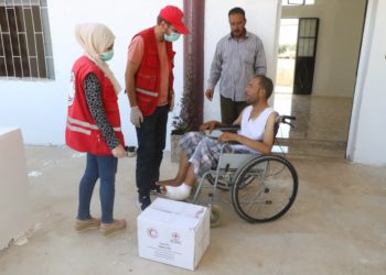 إكمال توزيع 1000 سلة صحية للأشخاص ذوي الإعاقة في درعا