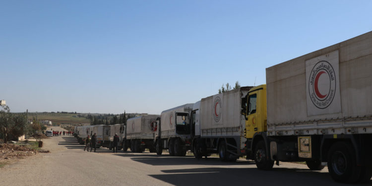 3500 حصة غذائية تدخل منازل العائلات في درعا البلد