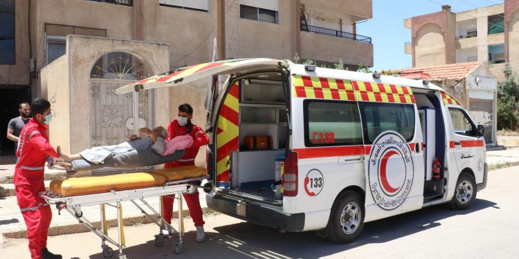 الهلال الأحمر يستجيب لـ1608 بلاغ إسعافي في درعا منذ بداية العام