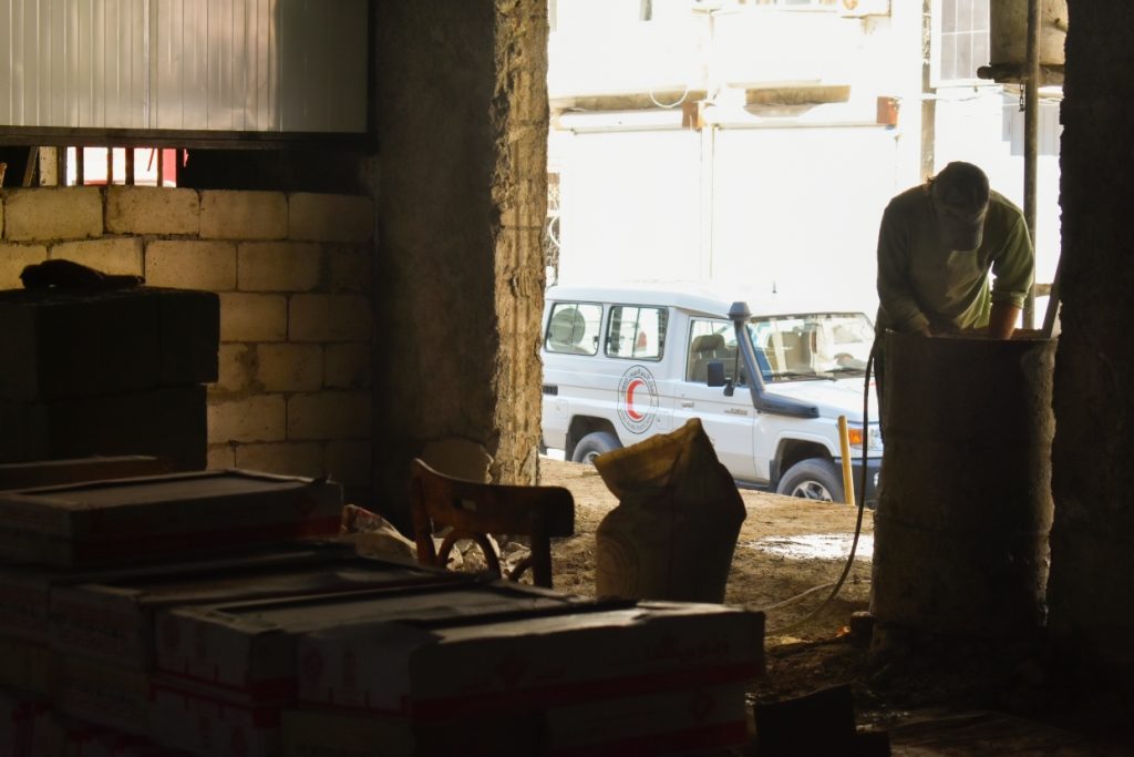 The rehabilitation of the first bakery in Latakia has started الهلال الأحمر العربي السوري