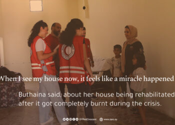 “I feel that a miracle has happened ” The mother of two says about her damaged home