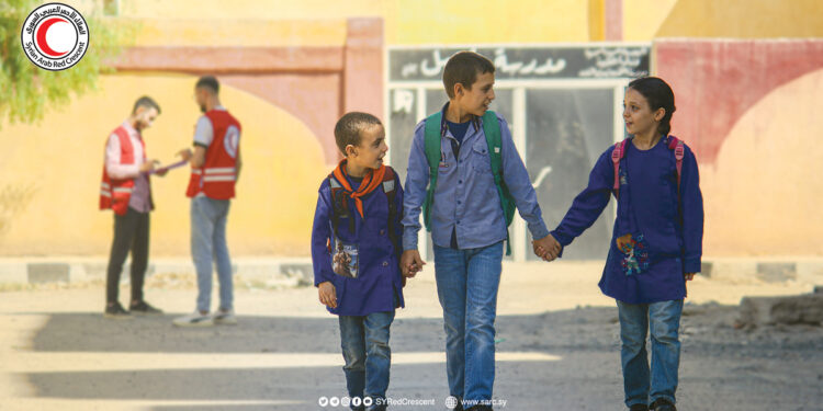 How Does the Syrian Arab Red Crescent Help 1012 Families in Sustaining Their Children’s Education?