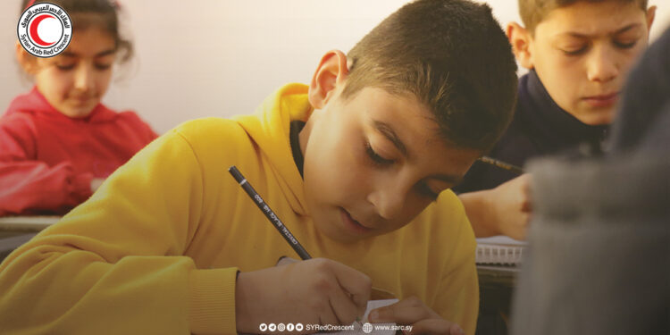 With steady steps, Mohammed continues his school journey