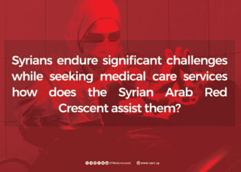 Syrians endure significant challenges while seeking medical care services, how does the Syrian Arab Red Crescent assist them?