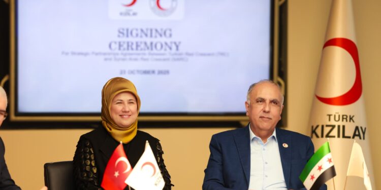 الهلال الأحمر العربي السوري والهلال الأحمر التركي يوقعان ثلاث اتفاقيات تعاون لمساندة المتضررين